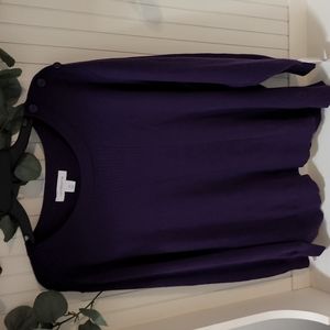 Liz Claiborne Sweater NWT Size 2X purple